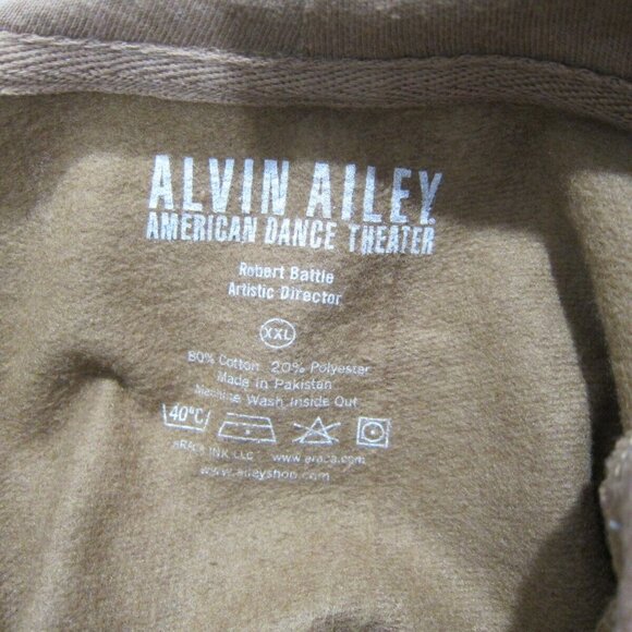 Alvin Ailey American Dance Theater Brown Unisex Logo Hoodie size XXL - Picture 5 of 6